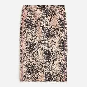 NWT J.Crew Pencil skirt in leopard print, size 4